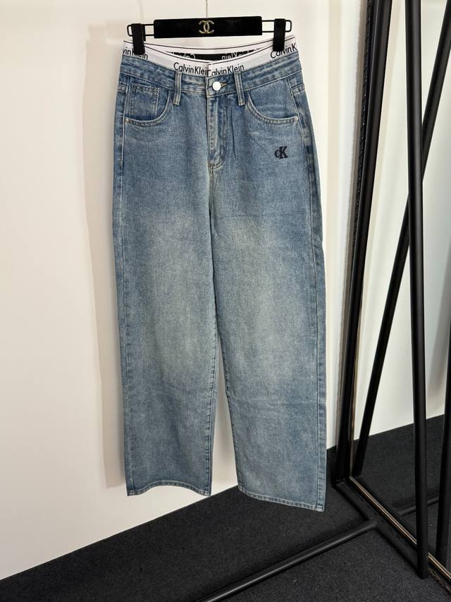 Style No. 20254274 Calvin Klein*Ck new letter webbing stitching high waist slim