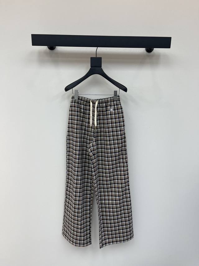 Celin*25 early autumn new style fashionable and stylish plaid straight pants cus