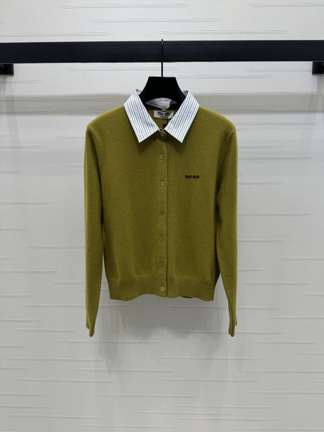 New arrival, original, high-quality, Miumi* 2025 Early Fall collection! Contrast