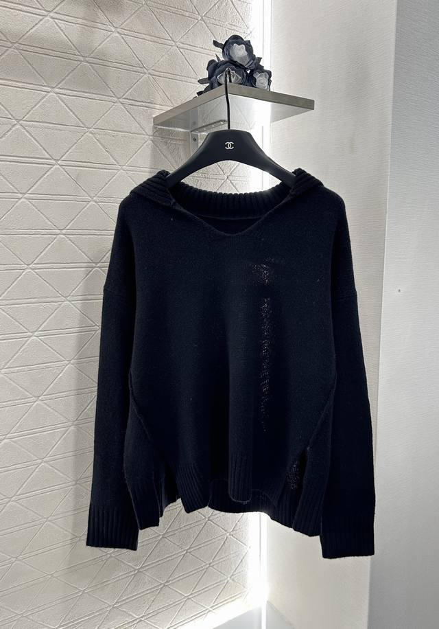 Dio*2025 New Arrival Shawl-Neck Knitted Sweater Customized Yb Cashmere Yarn, Den