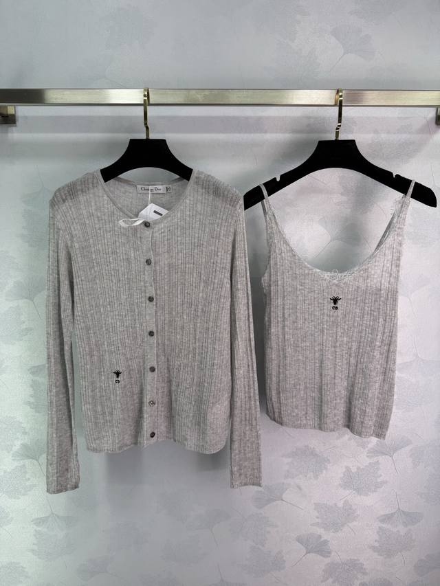 Dio* 2025 New Arrivals: A two-piece camisole knitted cardigan set. Custom-made w