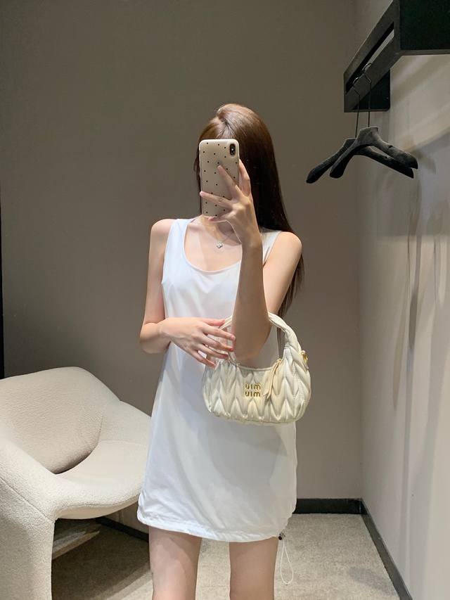 Prad* 25Fw Early Fall New Re-Nylon Double-Sided Sleeveless Tank Dress | Exclusiv
