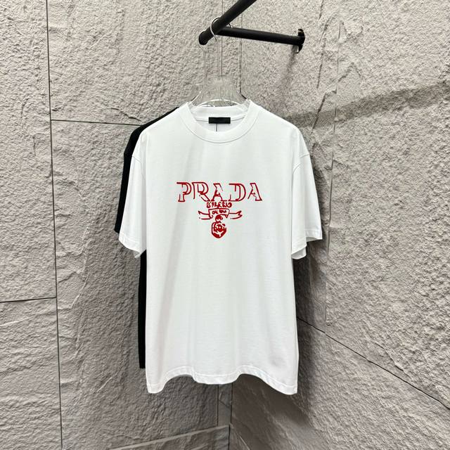 Prada 2025 Spring/Summer Classic Personality Flocking Customized Double Yarn Pla