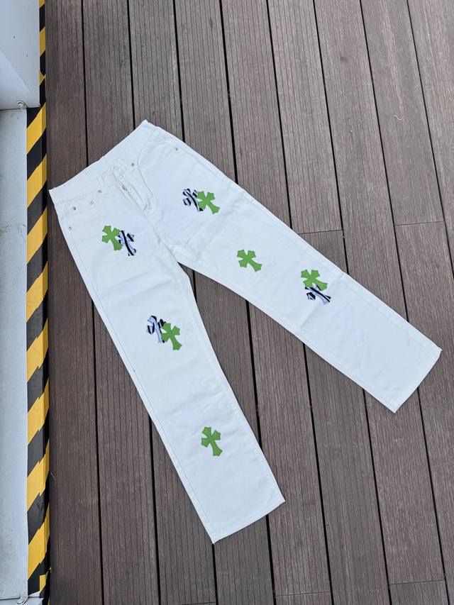 top version, different from the market currency Comehearts white pants green lea