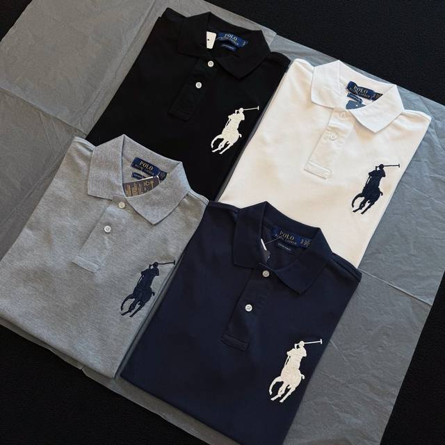 Style: Rl04 Four-color Ralph Lauren Big Pony Polo T-shirt with Malaysian embroid