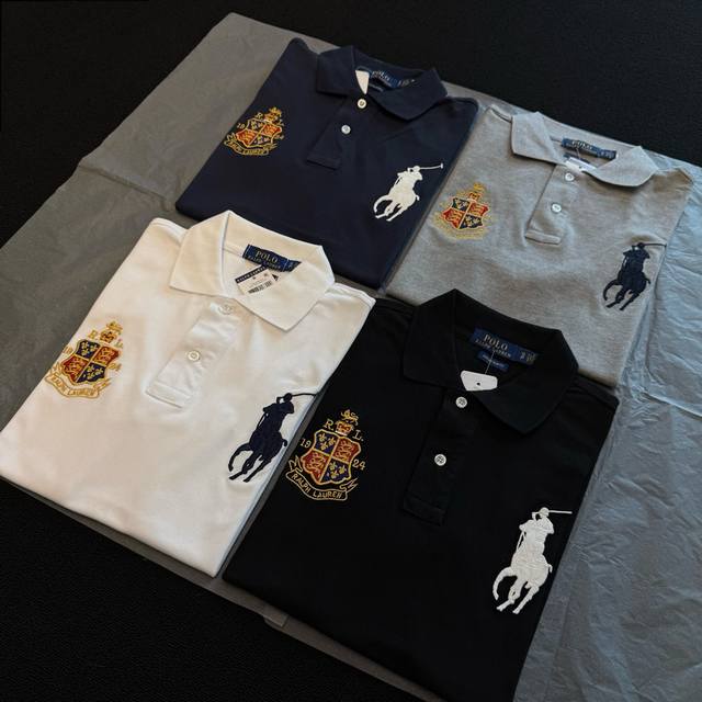 style number Rl01. Four-color Ralph Lauren basic Malaysian Crown Club emblem emb