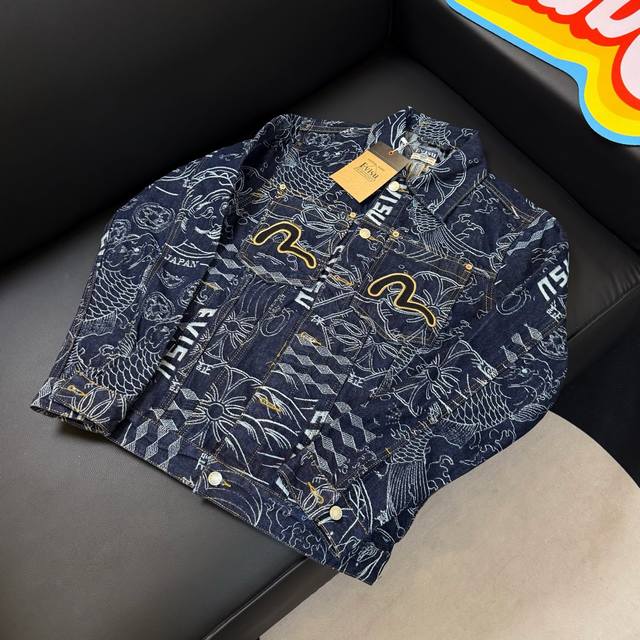 Style: D344Evisu Fushen new recommended denim jacket all-match essential items S