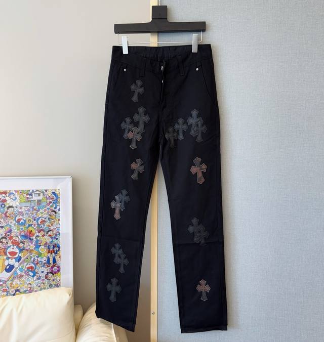 Style number: D327Chromehearts Black Camouflage Patch Chino Top-level Jeans Coun