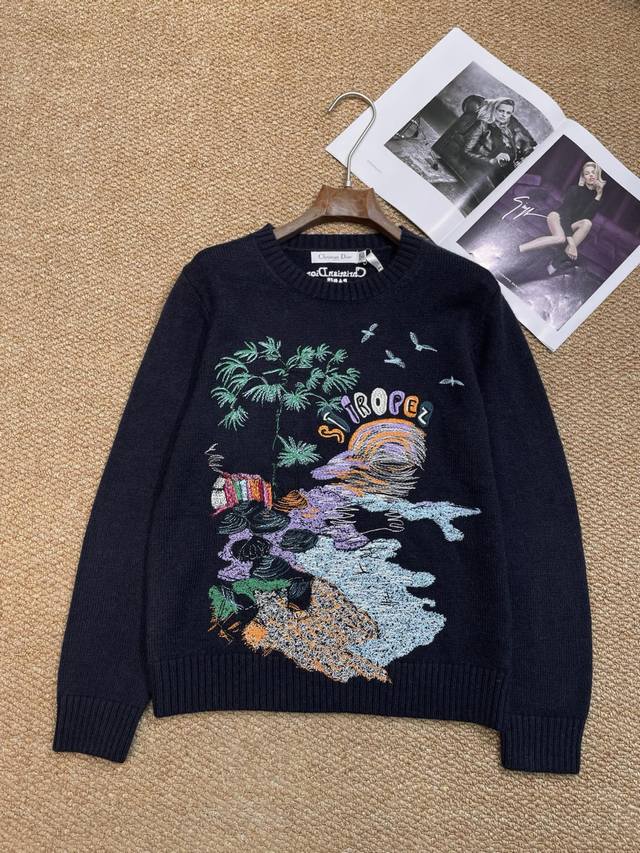 Dior's new sweater, perfect as a jacket in an air-conditioned room, a cape for t