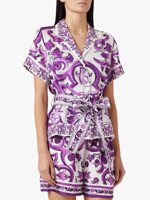 Style No. D25071019 Dolce & Gabbana's newest European and American retro print p