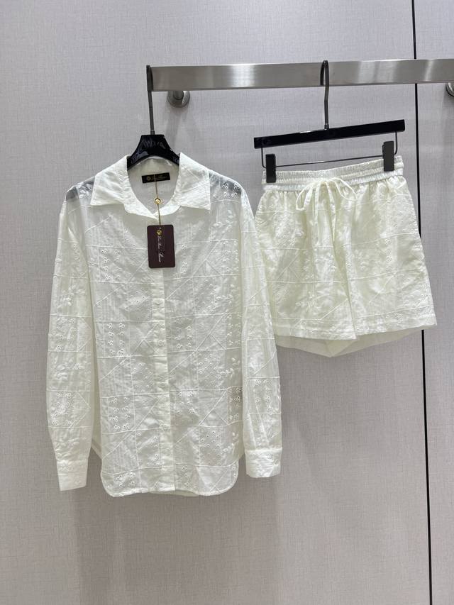 Highly recommended Lp*2025 spring and summer new style lapel long-sleeved shorts