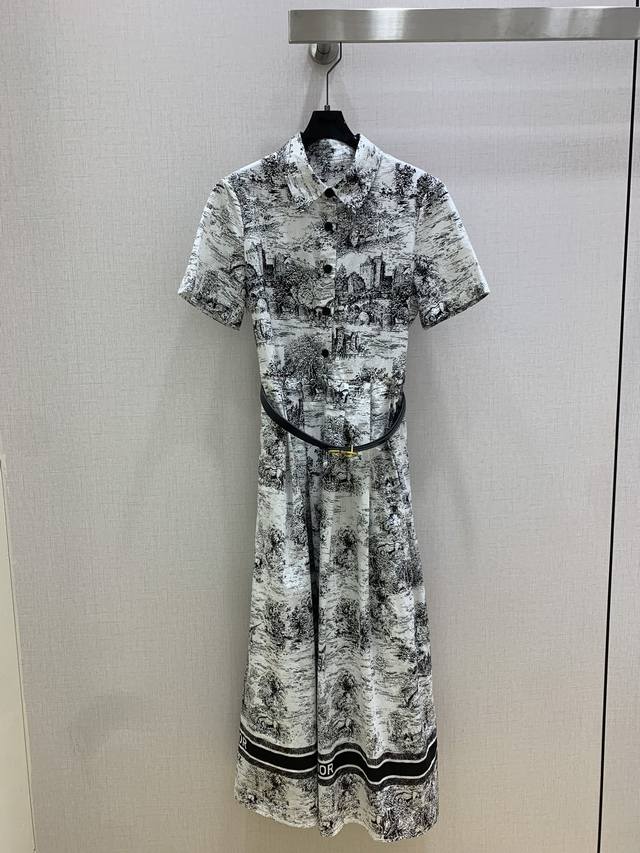 Highly recommend Dio*2025 Spring and Summer new jungle print pattern short-sleev