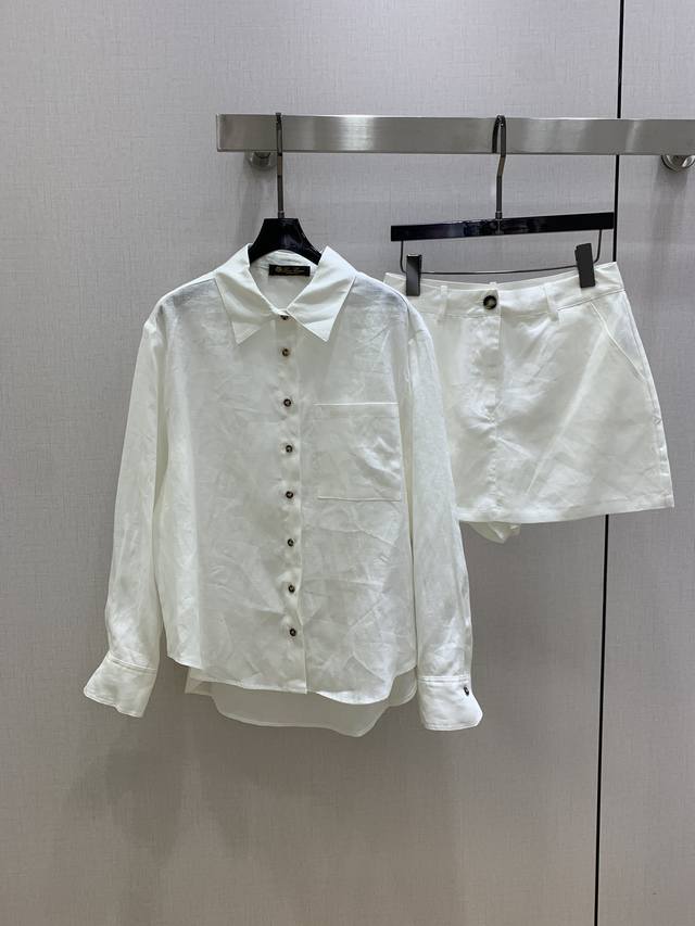 Highly recommend the Lp*2025 Spring/Summer new lapel long-sleeved shorts suit! T