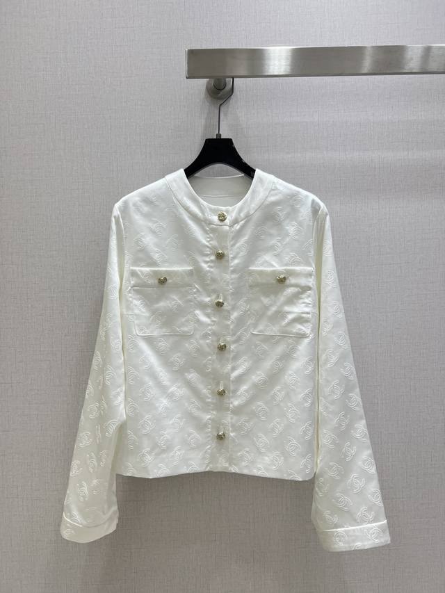 Highly recommend Cha*2025 spring and summer new embossed button long-sleeved jac