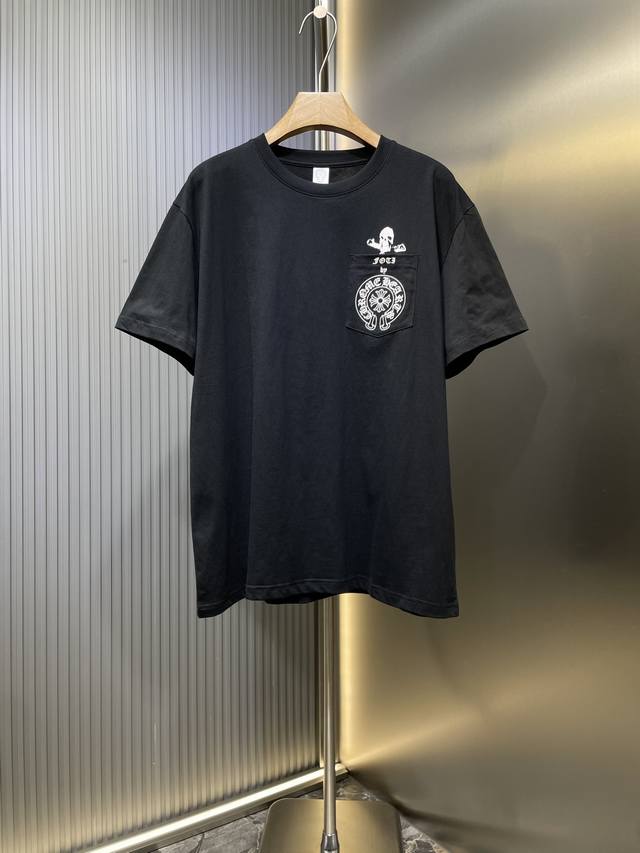 Come Hearts top original Chrome Hearts 25Ss new Foti Lizard Man Scroll short sle
