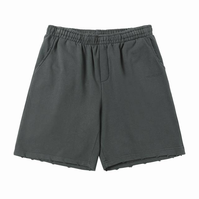 Balenciaga heavyweight washed shorts. Embroidered on imported Behringer machines