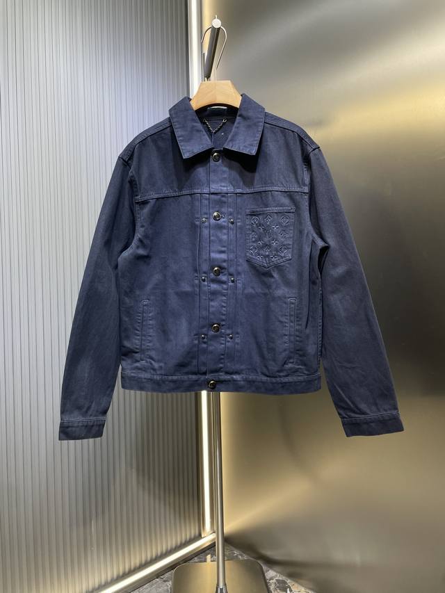 Lv Premium Original Louis Vuitton 25Ss New Denim features classic pleating on th