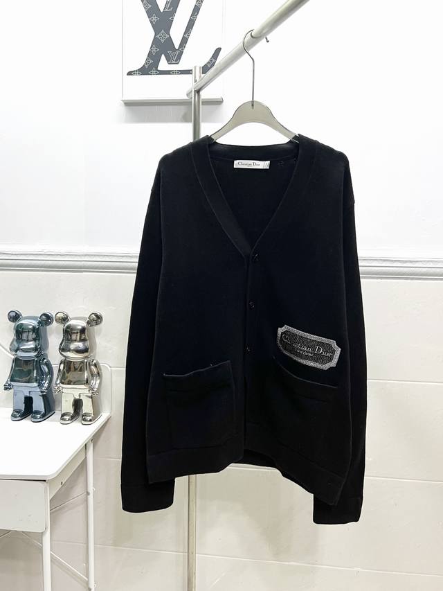 Style No. R034Dior Dior letter embroidered knitted wool cardigan jacket Custom Y