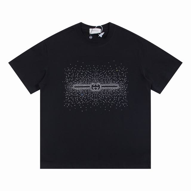 Gd913 High-quality craftsmanship Gucc*2025 Early Spring round neck hot-drilled c