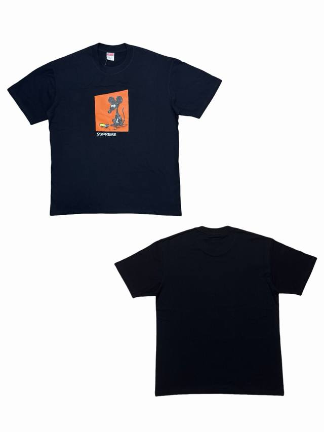 Su188 Supreme Week 1 Mouse Tee Cotton mouse print round neck short-sleeved Ameri