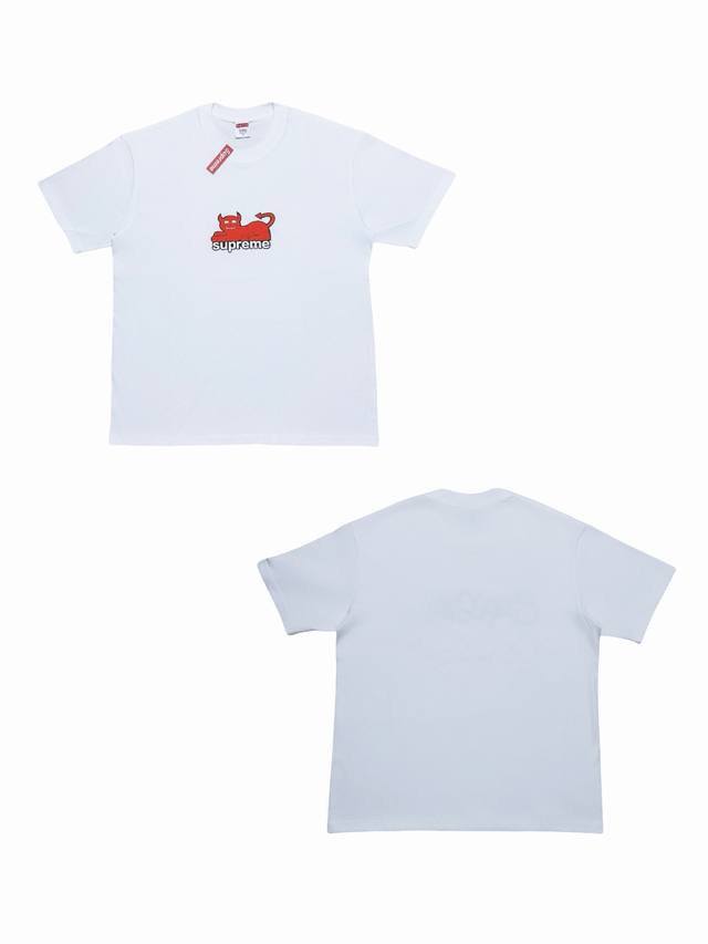 Su122 Supreme X Toy Machine collaboration Ss24 short-sleeved T-shirt with L ches