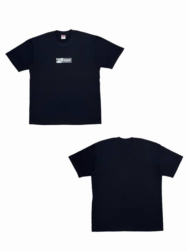 Su165 Supreme Week 16 X Emilio Pucci joint model Box Logo Tee. Solid color short