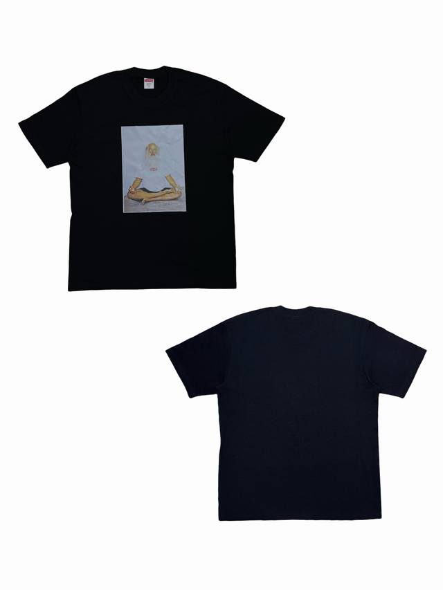 Su153 Supreme Week 1 Rick Rubin Tee Meditation Figure Print Round Neck Short Sle