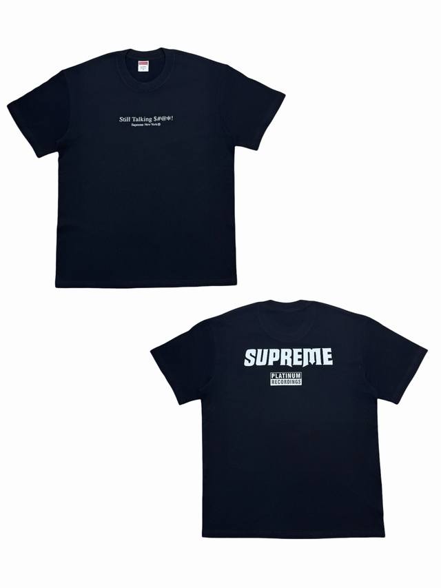 Su149 Supreme Logo English letters printed round neck short-sleeved T-shirt, uni