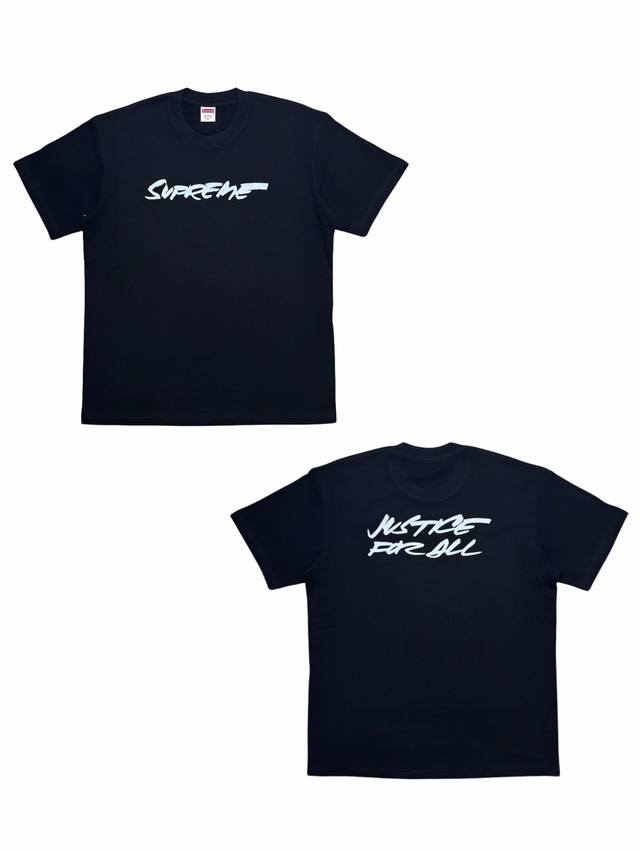Su147 Supreme Logo English letters printed round neck short-sleeved T-shirt, uni