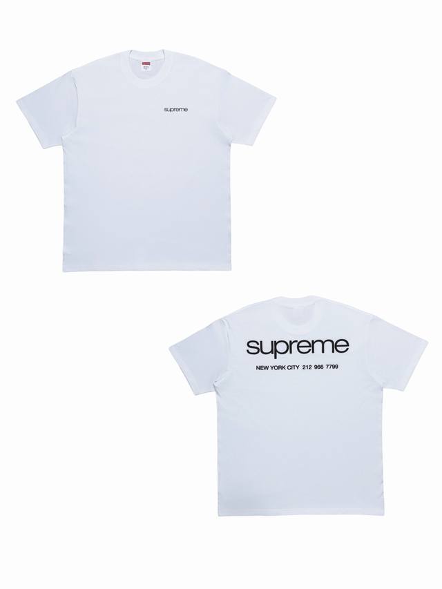 Su142 Supreme Fw23 Week17 Nyc Tee Logo round neck short-sleeved T-shirt, unisex