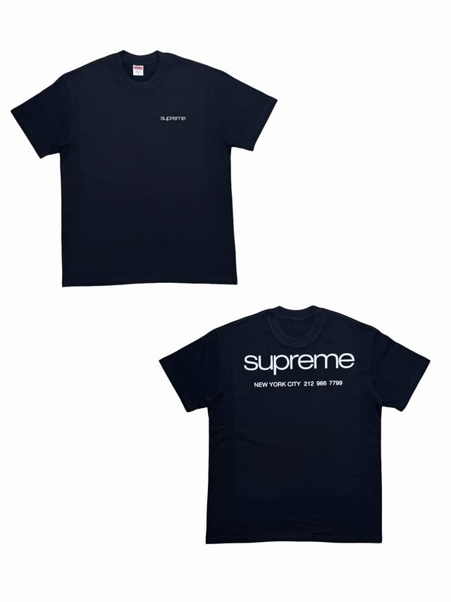 Su141 Supreme Fw23 Week17 Nyc Tee Logo round neck short-sleeved T-shirt, unisex