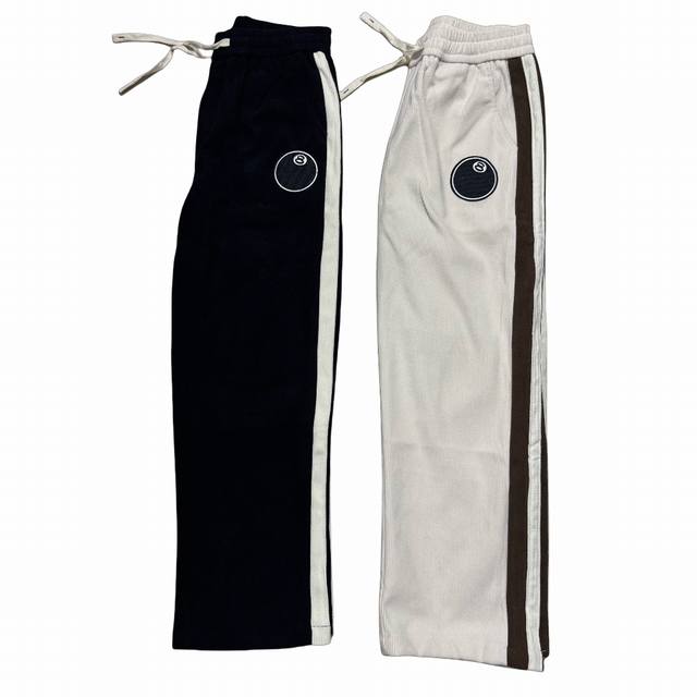 S017 23Fw Stussy's new corduroy and elasticated straight-leg wide-leg sweatpants