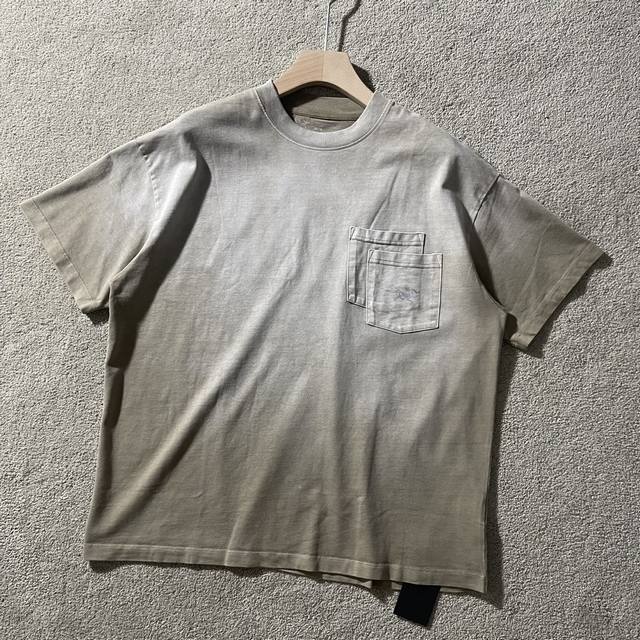 Arc'Teryx 24Ss Summer Pocket T-shirt with a heavy-duty, vintage-style distressed