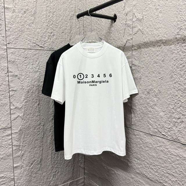 Mm6 Magi * La 2025 Spring and Summer New Mm6 Digital Letter Classic Foaming Proc