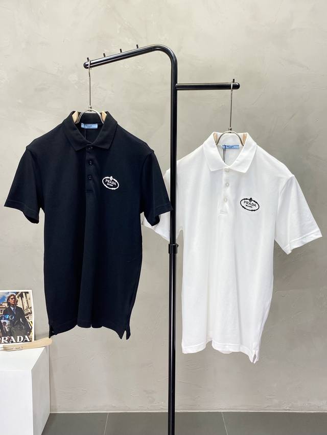 Prada exclusive new original men's casual short-sleeved high-end high version fa