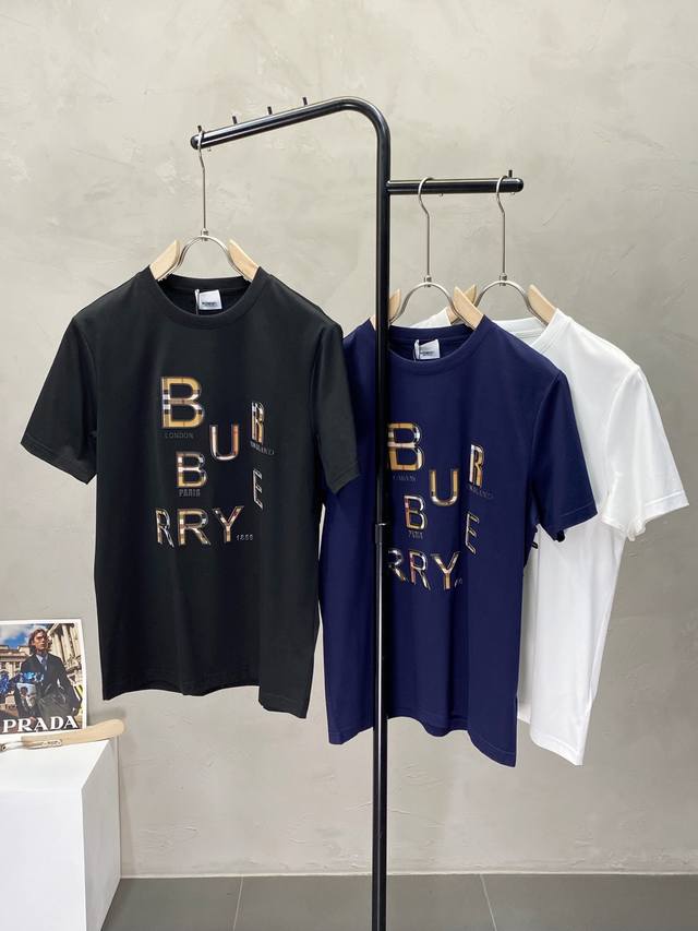 Burberry exclusive new original men's casual short-sleeved high-end high version