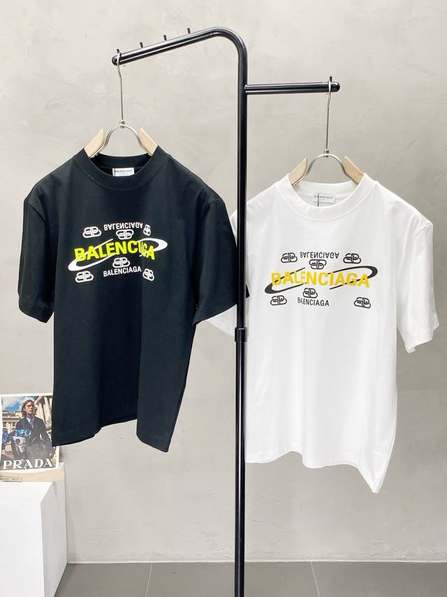 Balenciga exclusive new original men's casual short-sleeved high-end high-editio