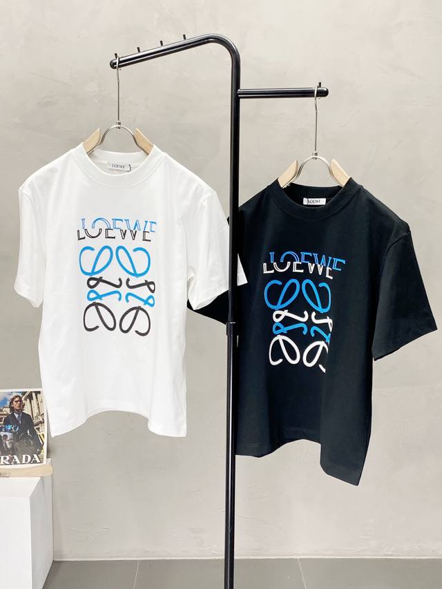 Loewe exclusive new original men's casual short-sleeved high-end high version fa