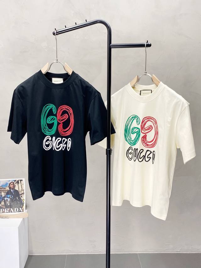 Gucci exclusive new original men's casual short-sleeved high-end high-edition fa