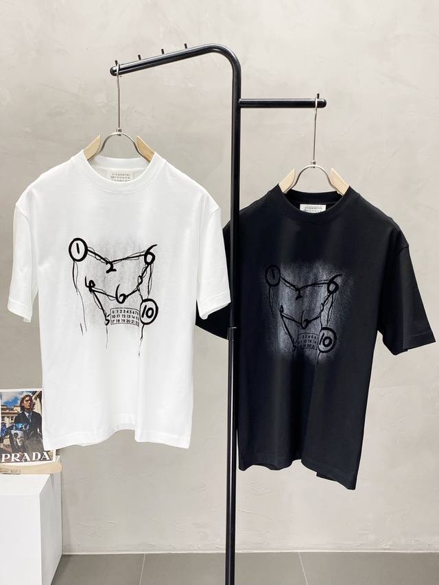 Madison Margiela exclusive new original men's casual short-sleeved high-end high