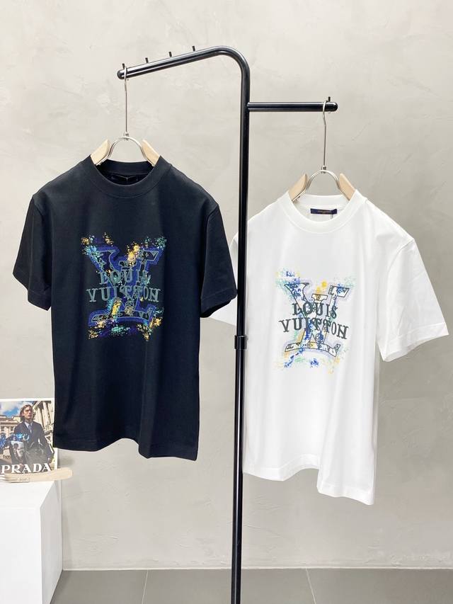 Louis Vuitton exclusive new original men's casual short-sleeved high-end version
