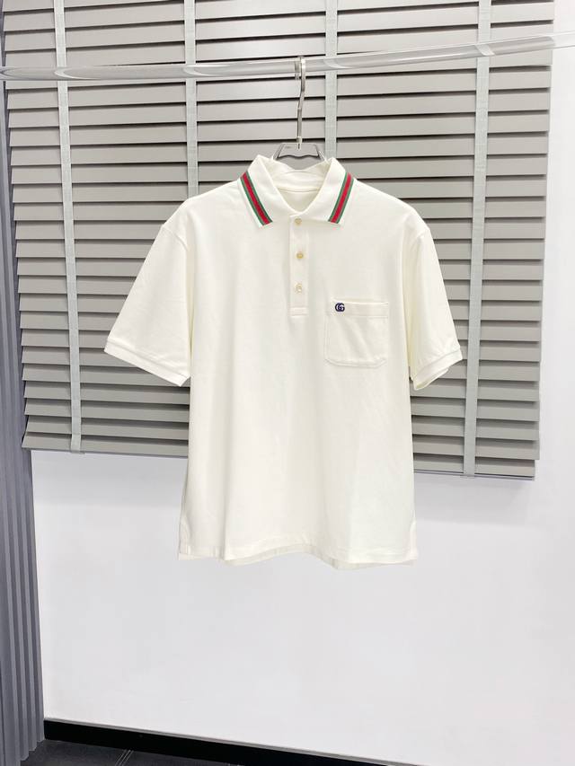 Gucci exclusive new original men's casual lapel short-sleeved high-end version f