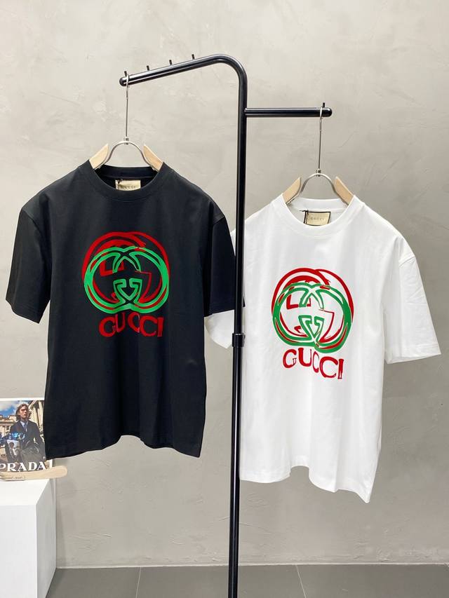 Gucci exclusive new original men's casual short-sleeved high-end high-edition fa