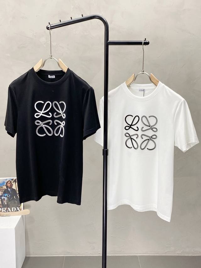 Loewe exclusive new original men's casual short-sleeved high-end high version fa