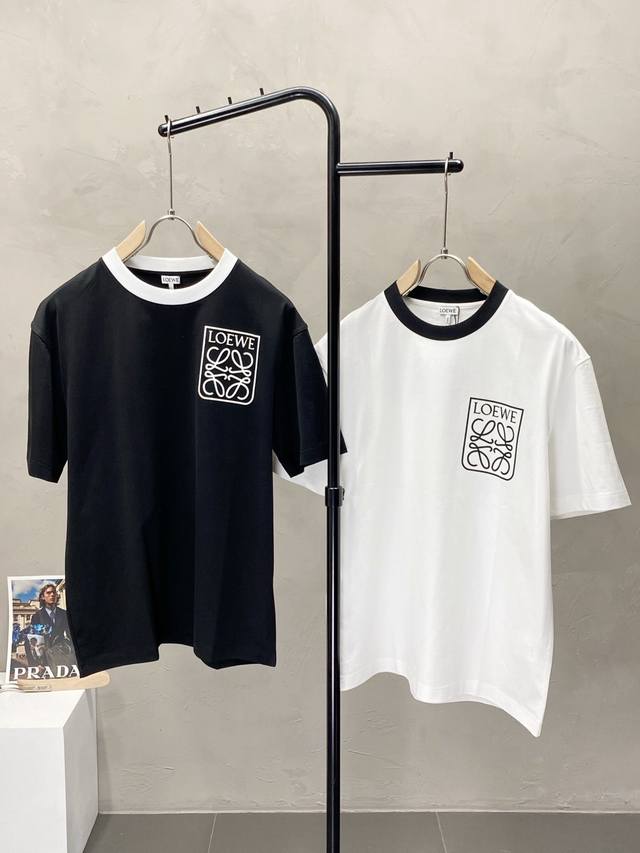 Loewe exclusive new original men's casual short-sleeved high-end high version fa