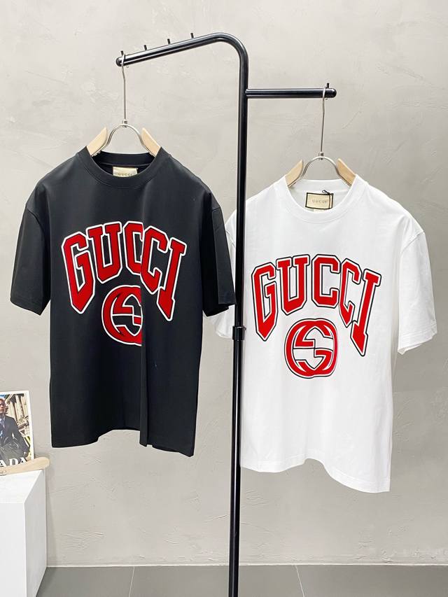 Gucci exclusive new original men's casual short-sleeved shirt, high-end high-edi