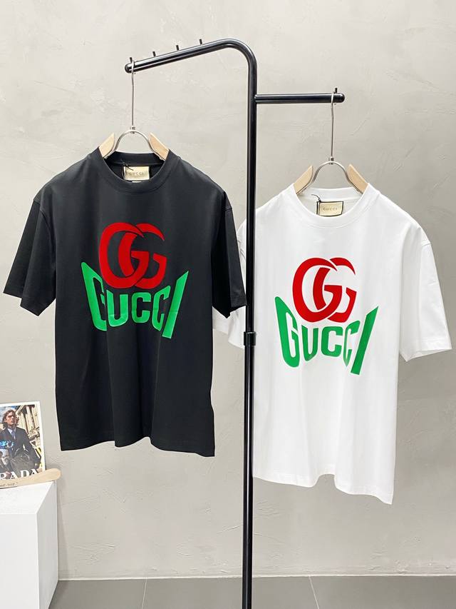 Gucci exclusive new original men's casual short-sleeved shirt, high-end high-edi