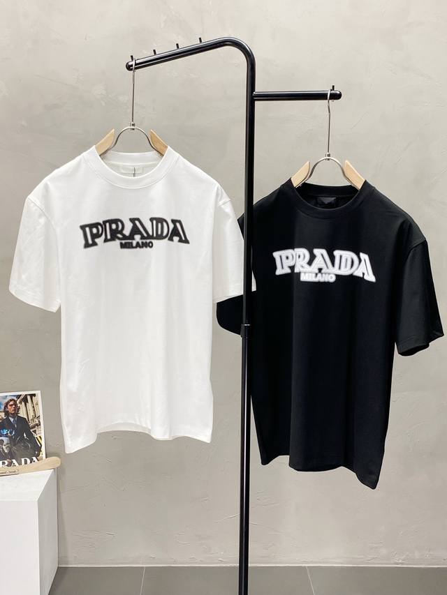 Prada exclusive new original men's casual short-sleeved high-end high version fa