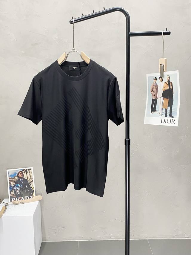 Fendi exclusive exclusive new original men's casual short-sleeved high-end versi