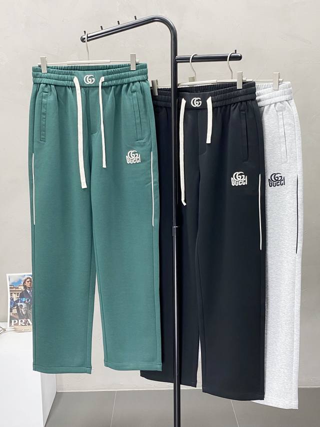 Gucci exclusive new spring and fall casual pants, high-end edition! Breathable a